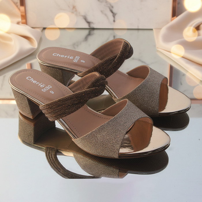 Golden Fancy & Stylish Slippers for Women