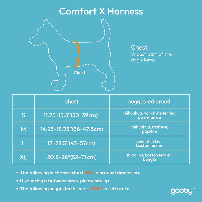 Gooby Comfort X Head In Harness Green Large For Small Dogs