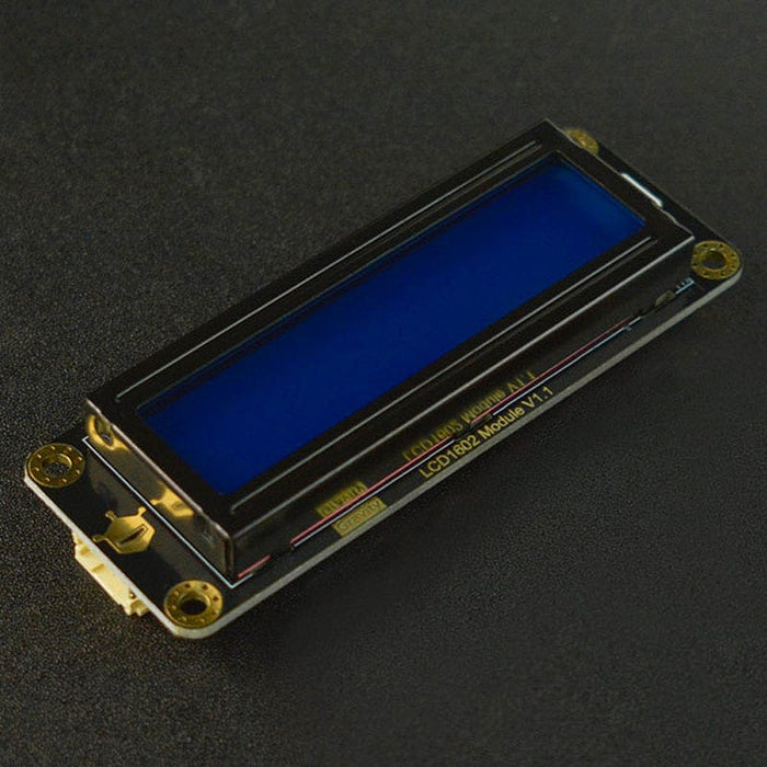 Gravity: I2C LCD1602 Arduino LCD Display Module (Blue) by DFRobot - The Pi Hut