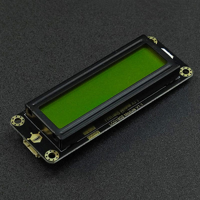 Gravity: I2C LCD1602 Arduino LCD Display Module (Green) by DFRobot - The Pi Hut