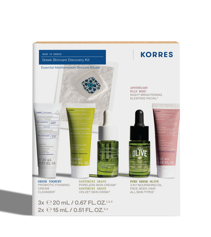 Greek Skincare Discovery Kit ($118 Value) Skincare Kits Korres