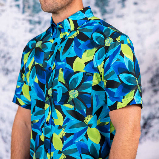 RSVLTS RSVLTS Short Sleeve Shirt Green & Blume – KUNUFLEX Short Sleeve Shirt Green & Blume – KUNUFLEX Short Sleeve Shirt