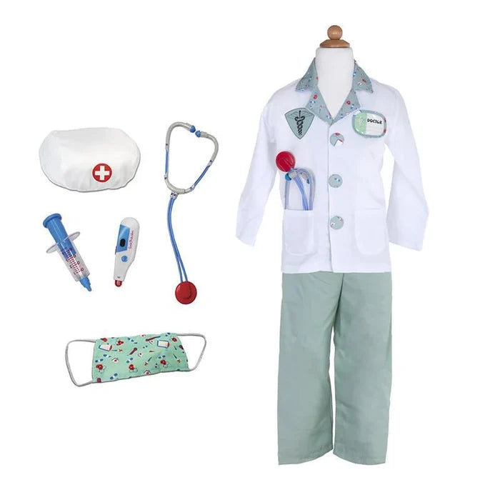 Green Doctor Set With Accessories (Size 5-6)