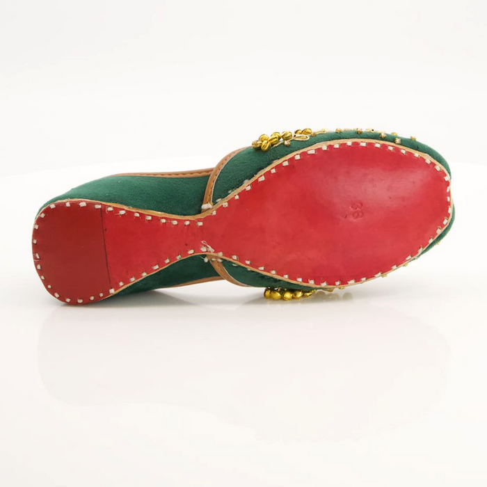 Green Fancy Khussa for women