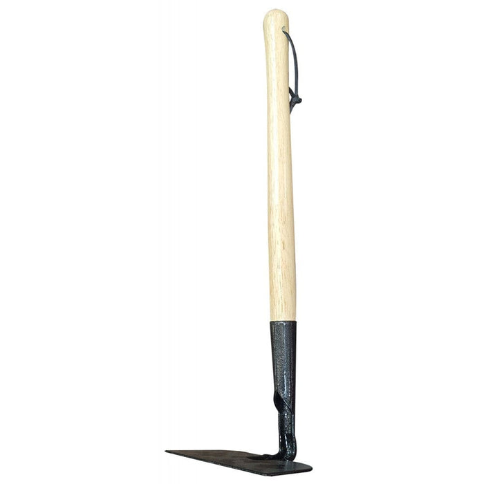 GREEN LAWN FLAT HOE WITH WOODEN HANDLE, ideally for daily gardening work such as weeding, loosen the soil, planting vegetables  - 64506 Pie's Variety Store