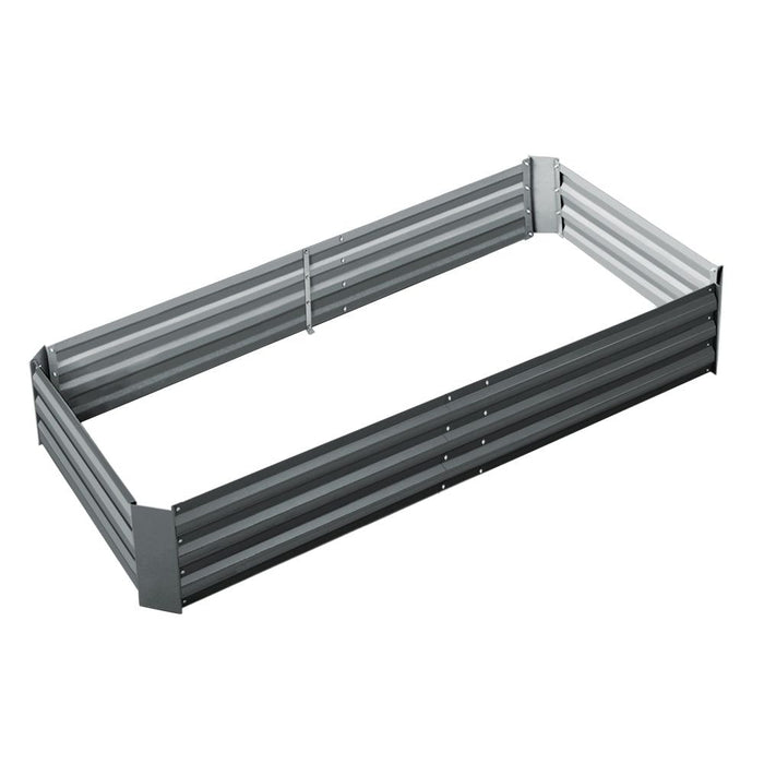 Greenfingers Garden Bed 210x90cm Planter Box Raised Container Galvanised Steel -Home Living Store - -