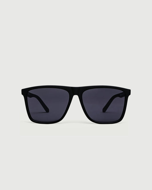 Ink::Griffin Sunglasses square black recycled polyester front