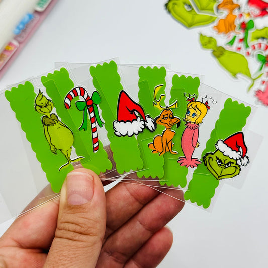 Grinch Gang Mini Tab Planner Dividers - SIDE TABS