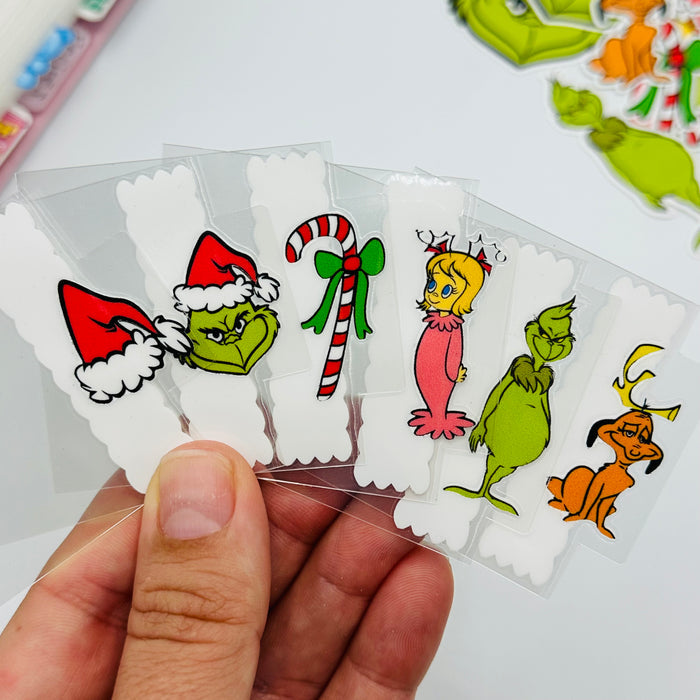 Grinch Gang Mini Tab Planner Dividers - SIDE TABS