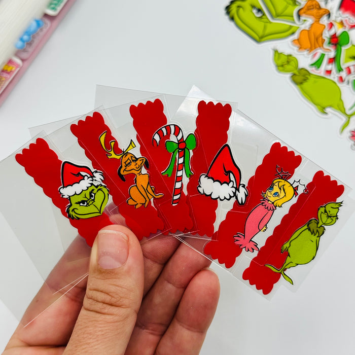 Grinch Gang Mini Tab Planner Dividers - SIDE TABS