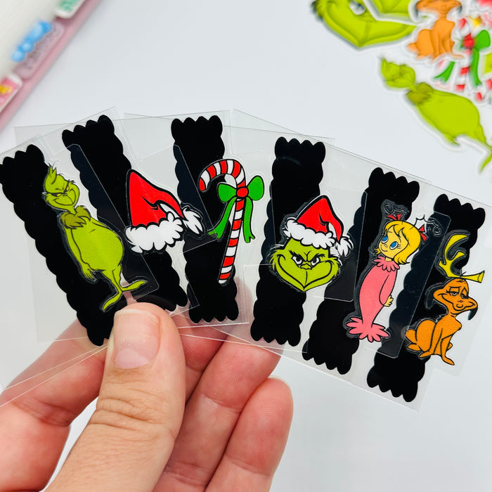 Grinch Gang Mini Tab Planner Dividers - SIDE TABS