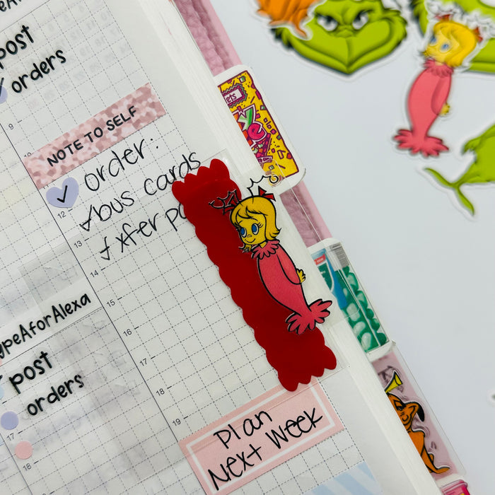 Grinch Gang Mini Tab Planner Dividers - SIDE TABS