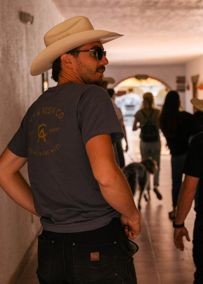 Grown In The West Pocket Tee - Iron & Resin