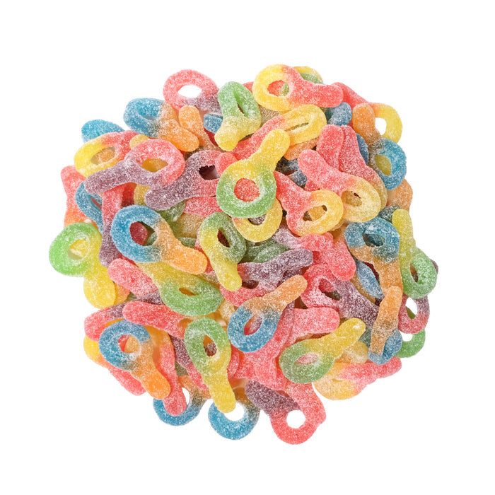 Gummy sour suckers - 1kg
