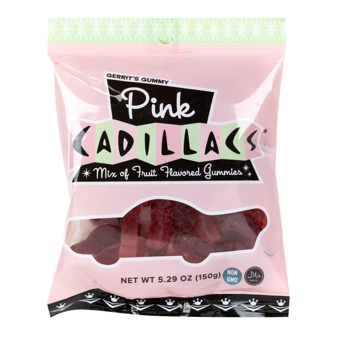 Gustaf's Pink Cadillacs Gummy Candy Peg Bag - 12 Count