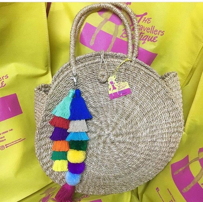 Handle Native Round Bag - Travellers Hat Boutique