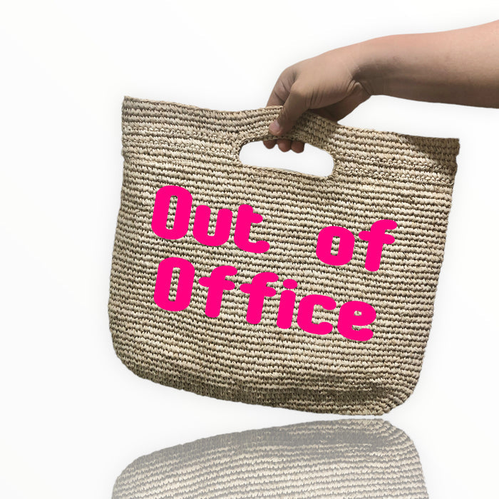 Handmade Crochet Raffia Tote - Travellers Hat Boutique