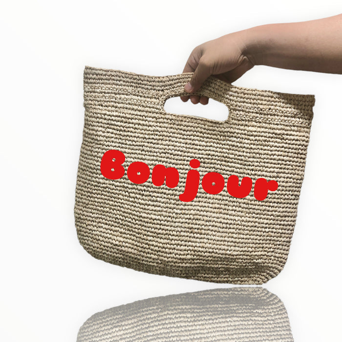 Handmade Crochet Raffia Tote - Travellers Hat Boutique