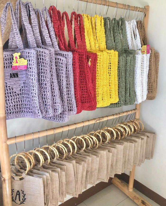Handmade Raffia Tote - Travellers Hat Boutique