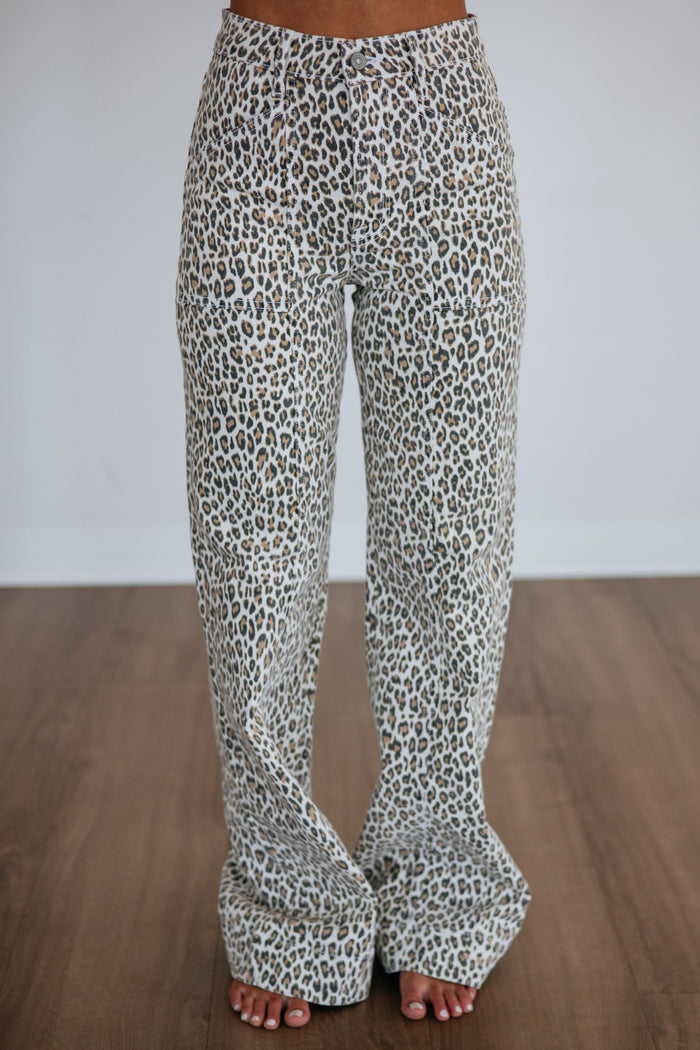 Happi Hidden Jeans - Leopard