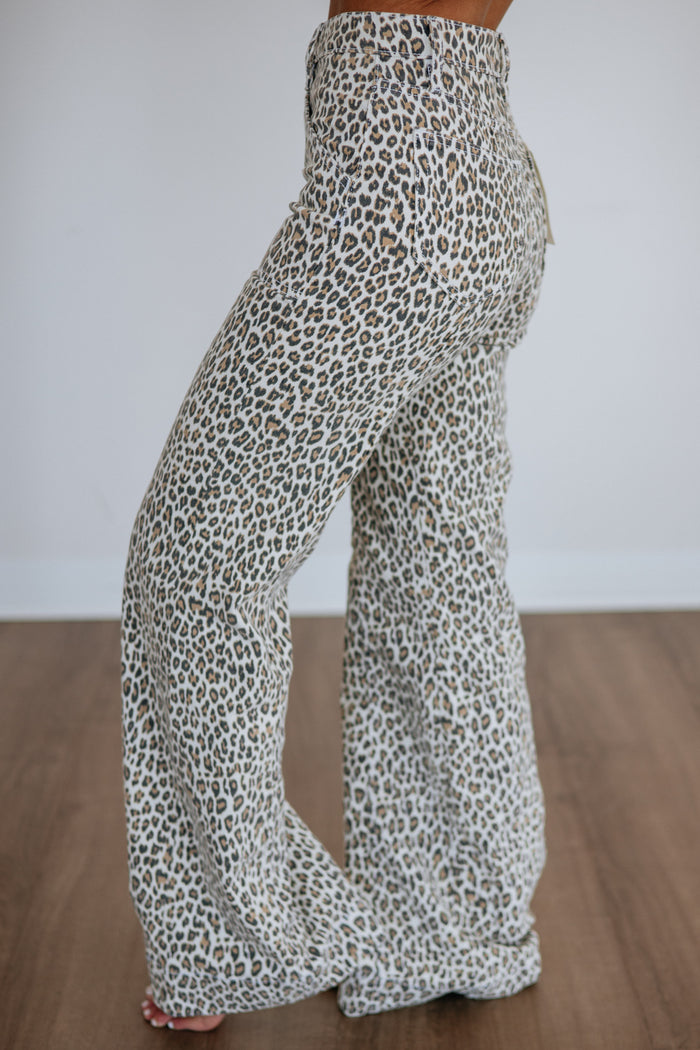 Happi Hidden Jeans - Leopard