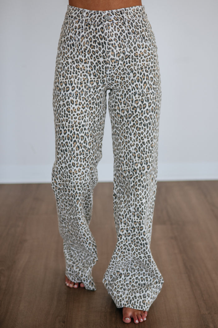 Happi Hidden Jeans - Leopard