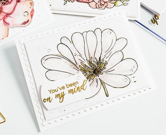 Happy Flower Digital Stamp - Alex Syberia Designs
