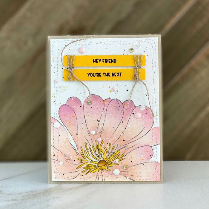 Happy Flower Digital Stamp - Alex Syberia Designs