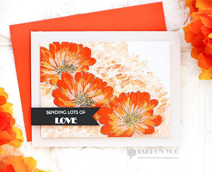 Happy Flower Digital Stamp - Alex Syberia Designs
