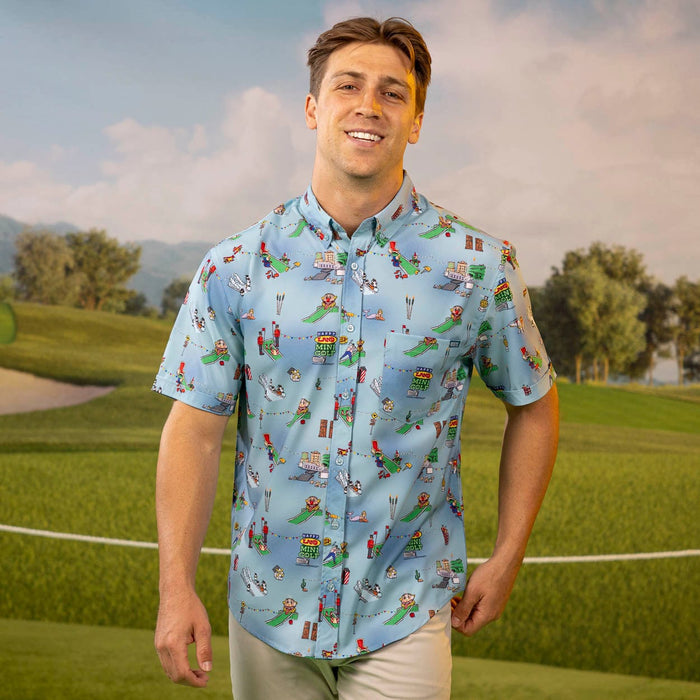 RSVLTS Happy Gilmore Short Sleeve Shirt Happy Gilmore "You're Gonna Die Clown!" – KUNUFLEX Short Sleeve Shirt