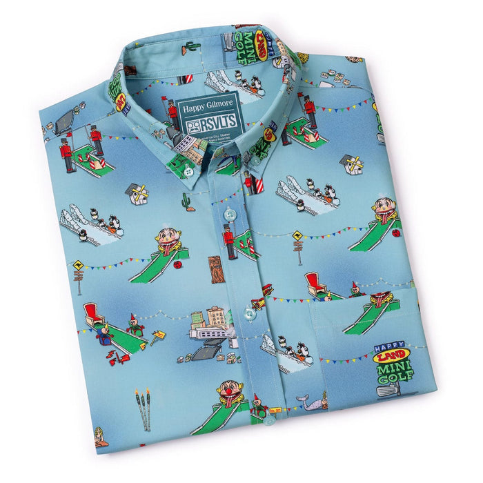 RSVLTS Happy Gilmore Short Sleeve Shirt Happy Gilmore "You're Gonna Die Clown!" – KUNUFLEX Short Sleeve Shirt