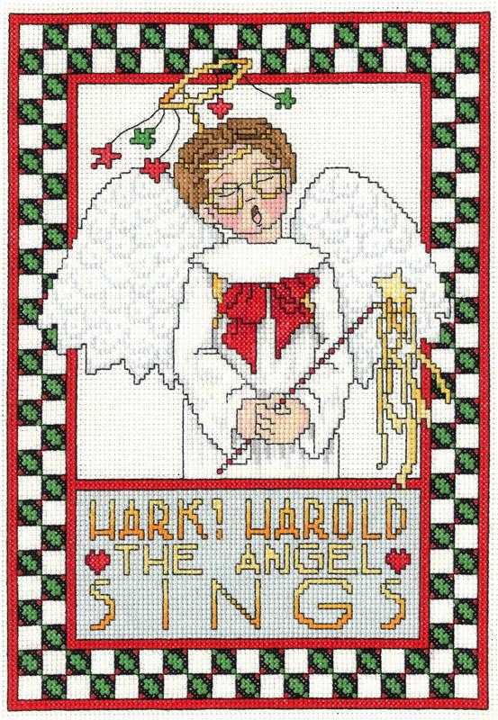 Hark! Harold the Angel Sings Counted Cross Stitch Leaflet