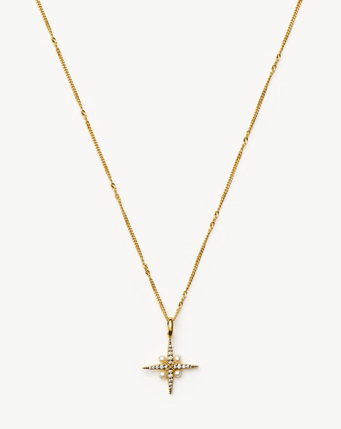 Harris Reed North Star Pearl Necklace | 18ct Gold Vermeil/Pearl Necklaces Missoma