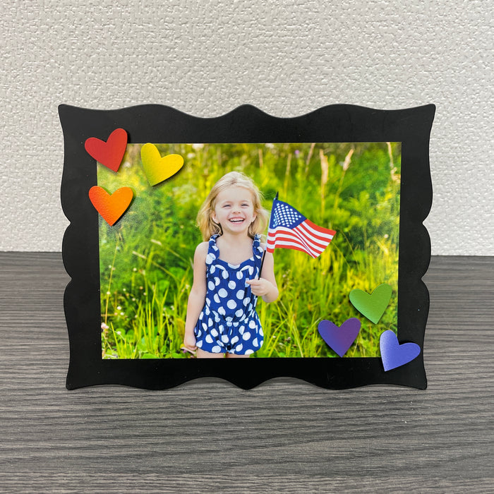 Heart Magnets S/6 Summer Rainbow