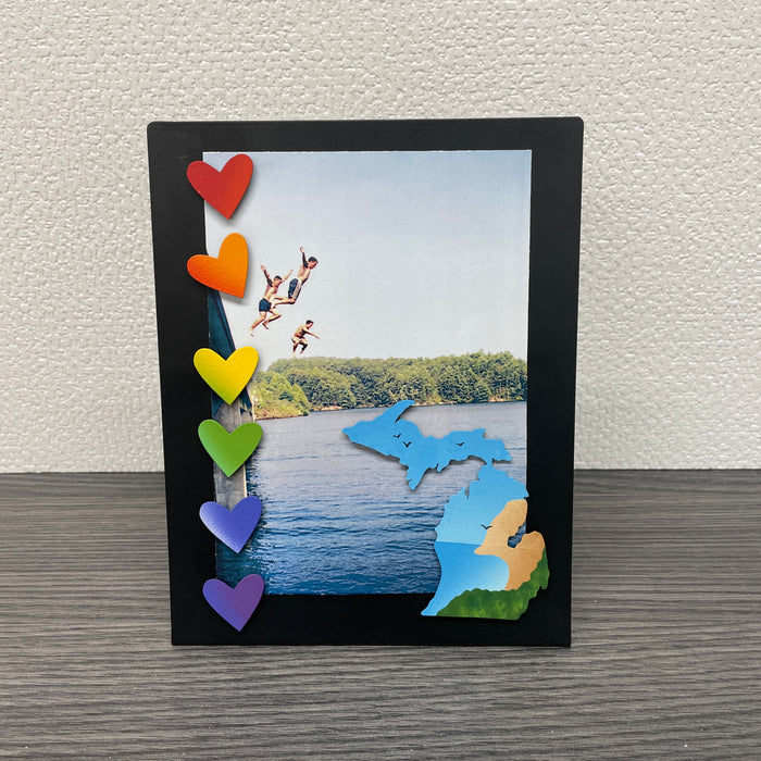 Heart Magnets S/6 Summer Rainbow