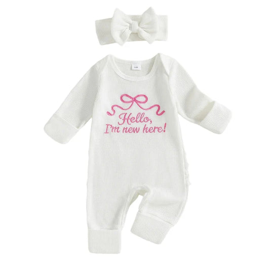 HELLO, I'M NEW HERE Bow Jumpsuit