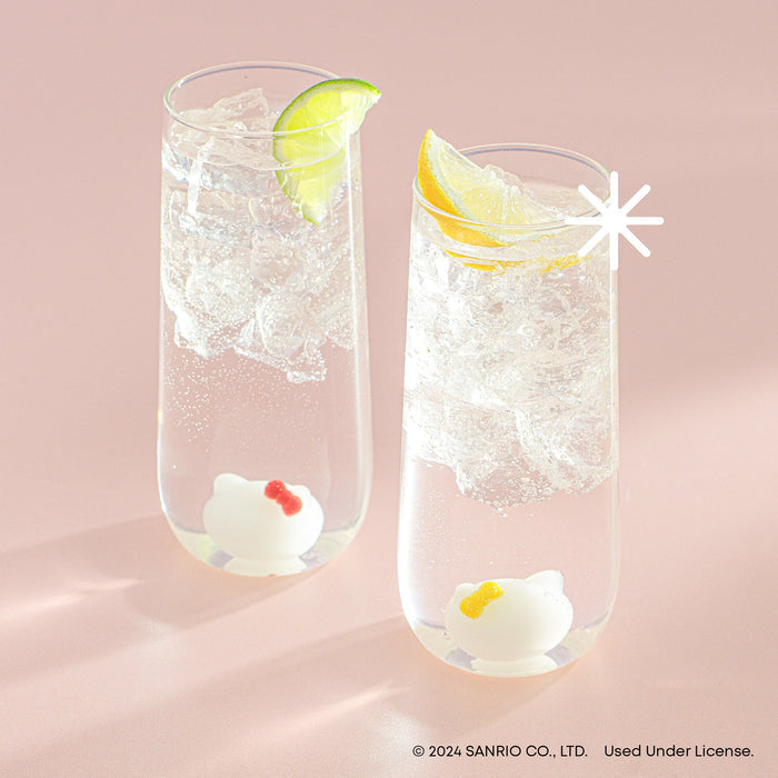 Hello Kitty and Mimmy 3D Icon Tall Drinking Glasses (Set of 2) Home Goods JoyJolt