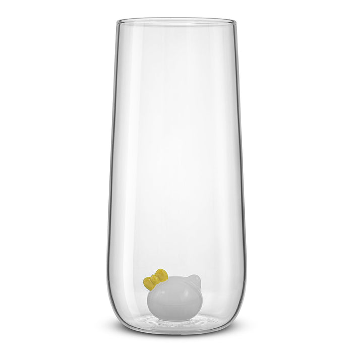 Hello Kitty and Mimmy 3D Icon Tall Drinking Glasses (Set of 2) Home Goods JoyJolt