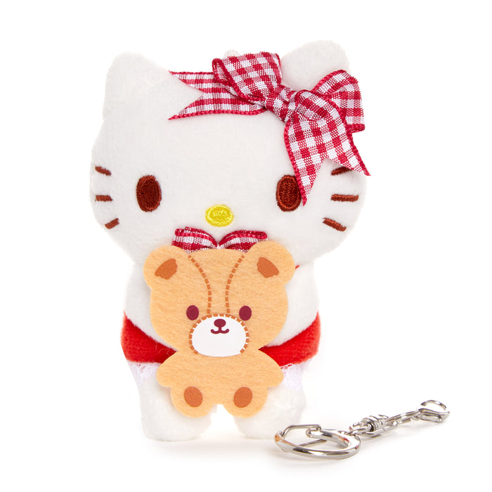 Hello Kitty Plush Mascot Keychain (Red Gingham) Plush NAKAJIMA CORPORATION