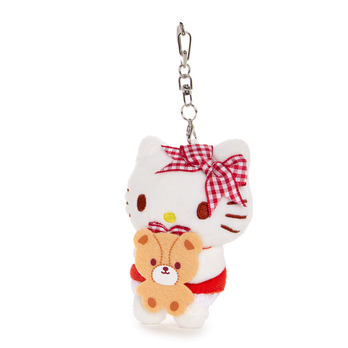 Hello Kitty Plush Mascot Keychain (Red Gingham) Plush NAKAJIMA CORPORATION
