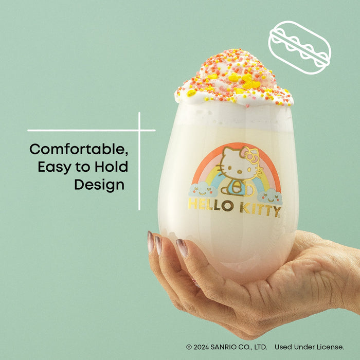 Hello Kitty Sweet Rainbow Stemless Glasses (Set of 4) Home Goods JoyJolt