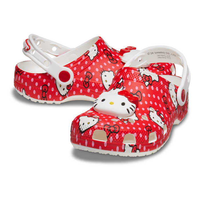 Hello Kitty x Crocs Toddler Red Classic Clog Shoes Crocs