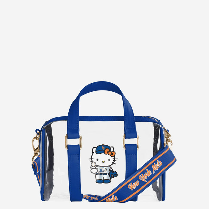 Hello Kitty x New York Mets Clear Barrel Bag Bags FOCO