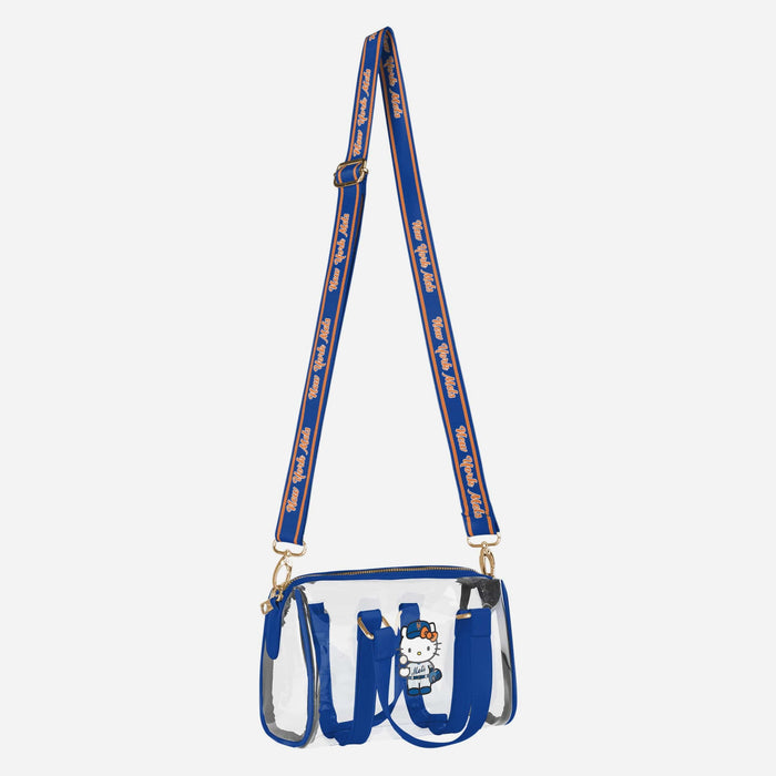 Hello Kitty x New York Mets Clear Barrel Bag Bags FOCO