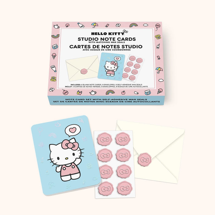 Hello Kitty x Studio Oh! Classic Pink 25-Pc Note Cards & Wax Seals Set Stationery Studio Oh!