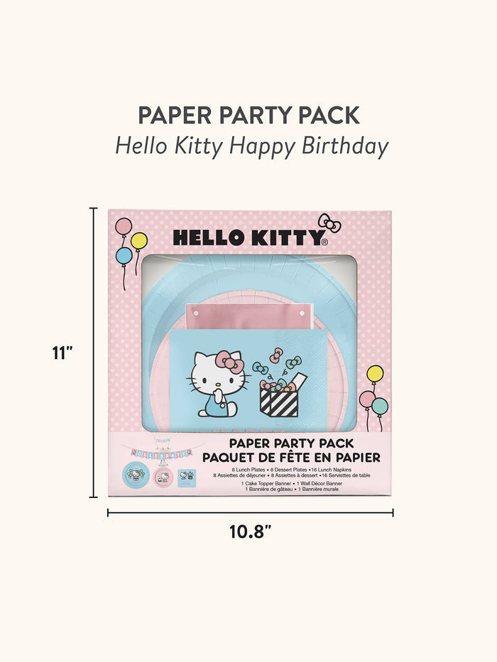 Hello Kitty x Studio Oh! Happy Birthday Paper Party Pack Paper Tableware Studio Oh!