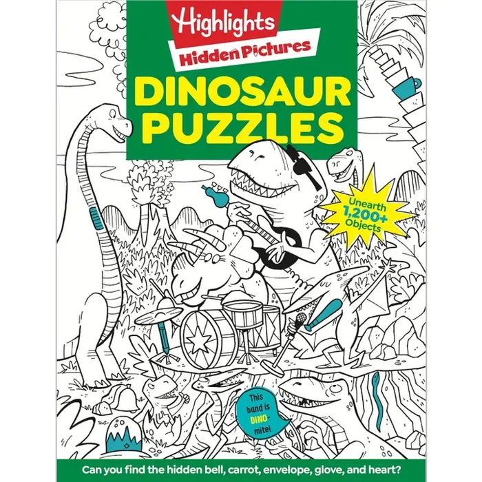 Highlights Hidden Pictures: Dinosaur Puzzles Activity Book