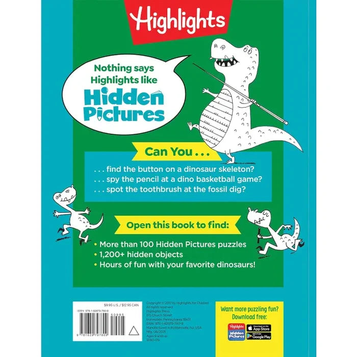 Highlights Hidden Pictures: Dinosaur Puzzles Activity Book