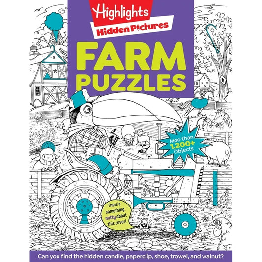 Highlights Hidden Pictures: Farm Puzzles Activity Book