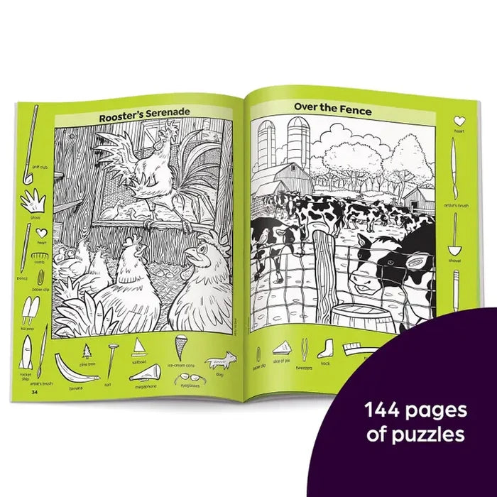 Highlights Hidden Pictures: Farm Puzzles Activity Book